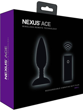 Nexus: Ace, Remote Control Vibrating Butt Plug, small