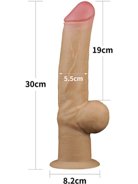 LoveToy: Dual-Layered Silicone Handle Cock, 30 cm