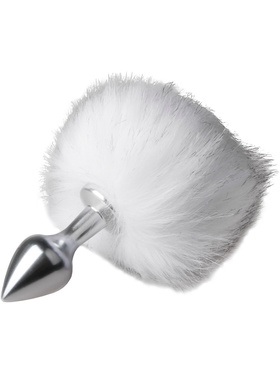 EasyToys: Bunny Tail Plug No. 1, silver/vit