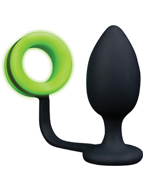 Ouch! Glow in the Dark: Butt Plug with Cock Ring