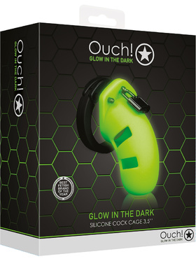Ouch! Glow in the Dark: Silicone Cock Cage Model 20