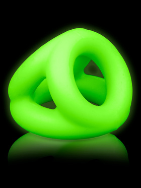 Ouch! Glow in the Dark: Silicone Cock Ring & Ball Strap