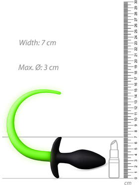 Ouch! Glow in the Dark: Silicone Puppy Tail Plug