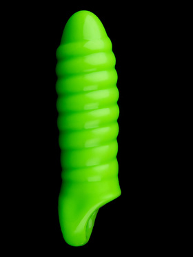 Ouch! Glow in the Dark: Swirl Thick Stretchy Penis Sleeve
