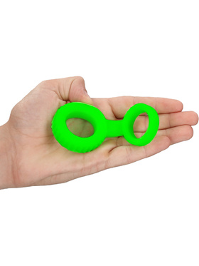 Ouch! Glow in the Dark: Cock Ring & Ball Strap