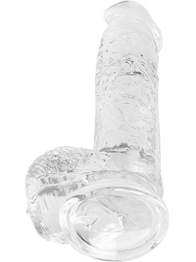 RealRock: Crystal Clear Realistic Dildo, 15 cm