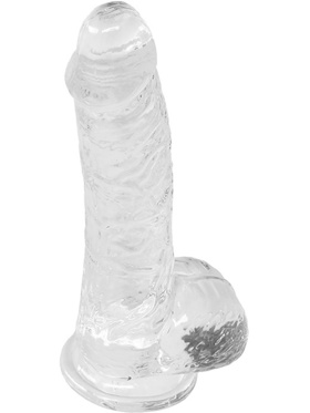 RealRock: Crystal Clear Realistic Dildo, 15 cm