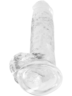 RealRock: Crystal Clear Realistic Dildo, 17 cm