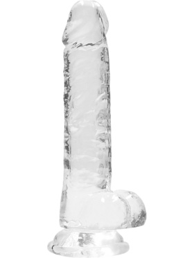 RealRock: Crystal Clear Realistic Dildo, 17 cm