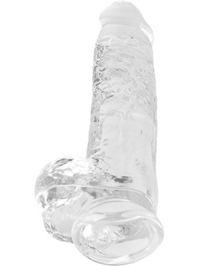 RealRock: Crystal Clear Realistic Dildo, 22 cm