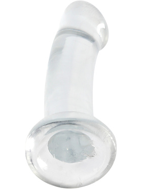 RealRock: Crystal Clear Non Realistic Dildo, 17 cm