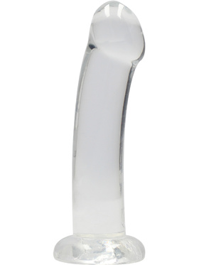 RealRock: Crystal Clear Non Realistic Dildo, 17 cm