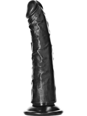 RealRock: Slim Realistic Dildo, 15,5 cm, svart