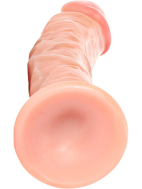 RealRock: Curved Realistic Dildo, 15,5 cm, ljus