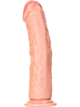 RealRock: Curved Realistic Dildo, 23 cm, ljus