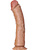 RealRock: Curved Realistic Dildo, 23 cm, ljusbrun