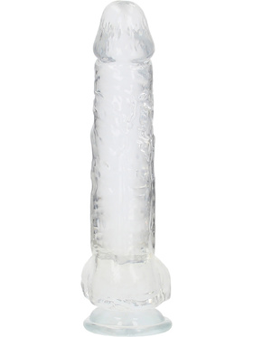 RealRock: Crystal Clear Realistic Dildo, 25.4 cm