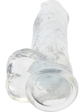 RealRock: Crystal Clear Realistic Dildo, 25.4 cm