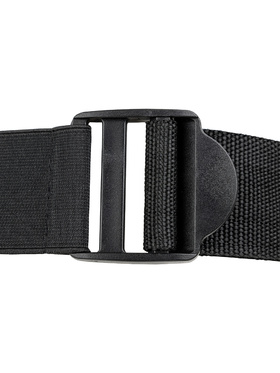 RealRock: Hollow Strap-on, 23 cm, svart