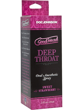 GoodHead: Deep Throat Spray, Sweet Strawberry, 59 ml