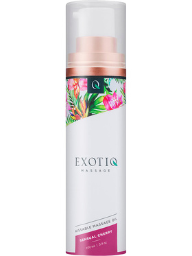 Exotiq: Kissable Massage Oil, Sensual Cherry, 100 ml