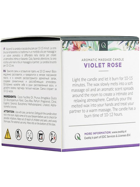 Exotiq: Massage Candle, Violet Rose, 60 g