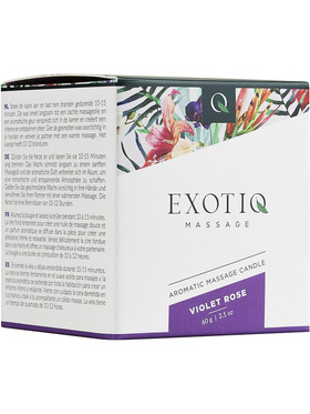 Exotiq: Massage Candle, Violet Rose, 60 g