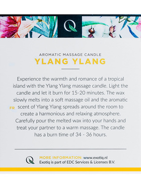 Exotiq: Massage Candle, Ylang Ylang, 200 g