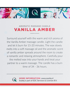 Exotiq: Massage Candle, Vanilla Amber, 200 g