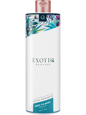 Exotiq: Neutral Massage Oil, Body to Body Regular, 500 ml