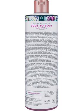 Exotiq: Neutral Massage Oil, Body to Body Warming, 500 ml