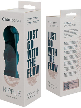 Gildo Ocean: Ripple Glass Dildo