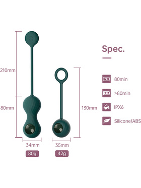 Magic Motion: Crystal Duo, App-Controlled Kegel Vibrator