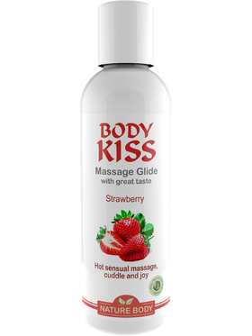 Nature Body White: Body Kiss Massage Glide, Strawberry, 100 ml