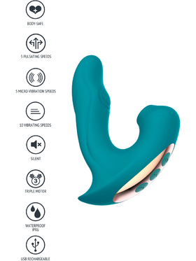 Xocoon: Eternal Love, Pulse Vibrator with Clitoral Stimulator