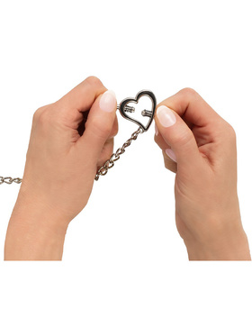 Bad Kitty: Heart Shaped Nipple Clamps