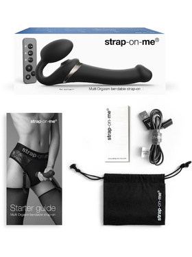 Strap-On-Me: Multi Orgasm Bendable Strap-On Vibrator, XL