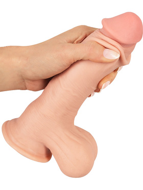 Nature Skin: Dildo with Movable Skin, 20 cm