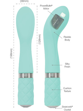 Pillow Talk: Sassy, Luxurious G-Spot Massager, turkos