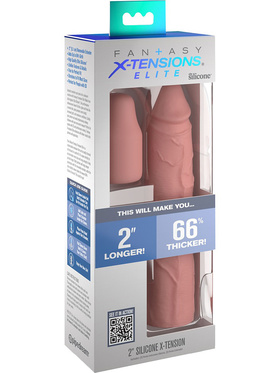 Fantasy X-Tensions Elite: +5 cm Silicone X-Tension, ljus