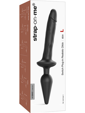 Strap-On-Me: Switch Plug-In Realistic Dildo, L