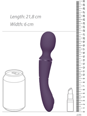 Vive: Nami, Pulse-Wave Wand Vibrator with Clitoral Sleeves, lila