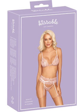 Kissable: 3-delat Set Underkläder, rosa