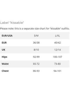 Kissable: 3-delat Set Underkläder i Spets, svart