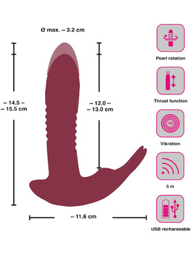 JAVIDA: RC Hands-free 3 Function Vibrator