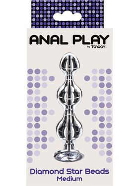 Toy Joy: Anal Play, Diamond Star Beads, medium