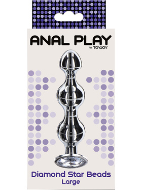 Toy Joy: Anal Play, Diamond Star Beads, large