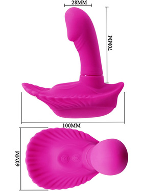 Pretty Love: Fancy Clamshell Vibrator with Remote