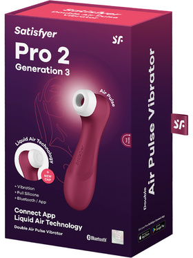 Satisfyer Connect: Pro 2 Generation 3, Double AirPulse Vibrator, röd