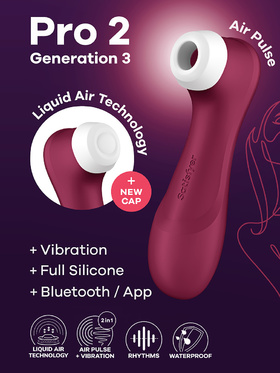 Satisfyer Connect: Pro 2 Generation 3, Double AirPulse Vibrator, röd